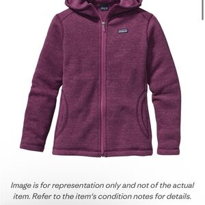 Patagonia Kids' Maroon Zip-Up Hoodie